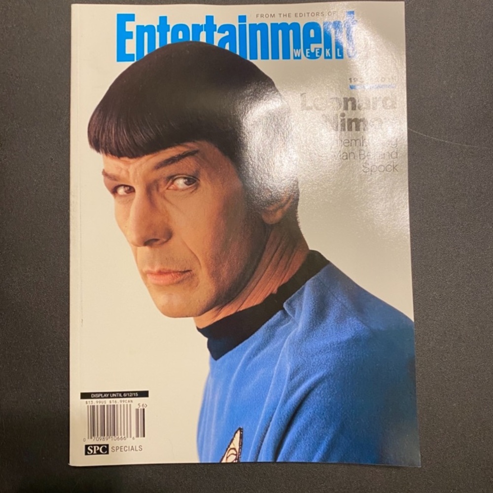Entertainment Weekly Magazine with Blue Cover